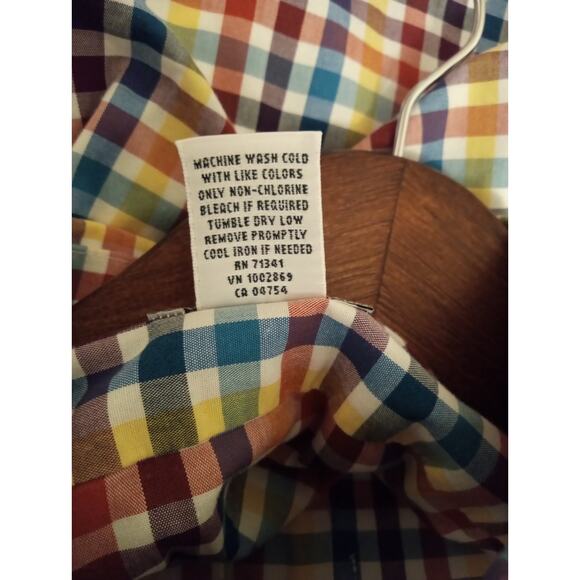 VTG L.L. Bean Men's Long Sleeve Casual Button Down Shirt Plaid RN#71341 SZ M - Picture 4 of 7